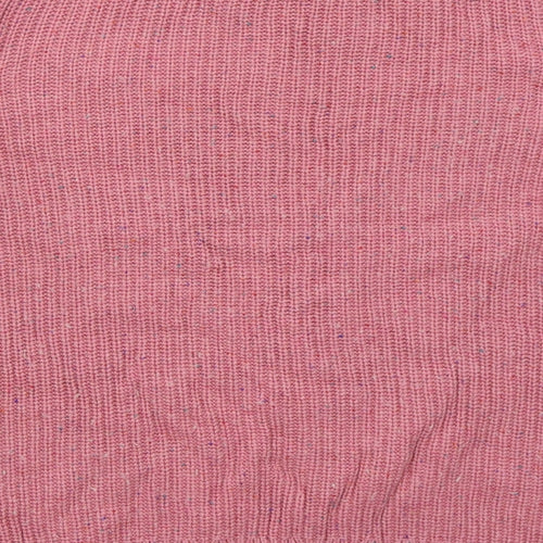 Marks and Spencer Womens Pink Crew Neck  Cotton Pullover Jumper Size L