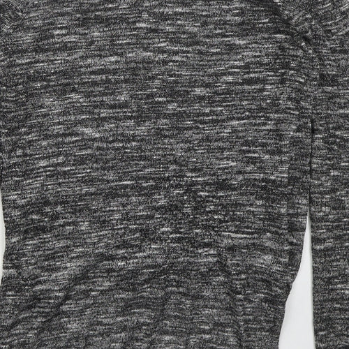 VERO MODA Womens Grey V-Neck  Acrylic Pullover Jumper Size XS