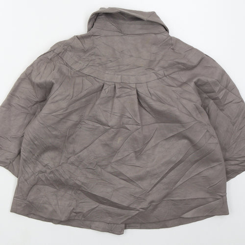 Betty Jackson Womens Grey   Jacket  Size 12  Button