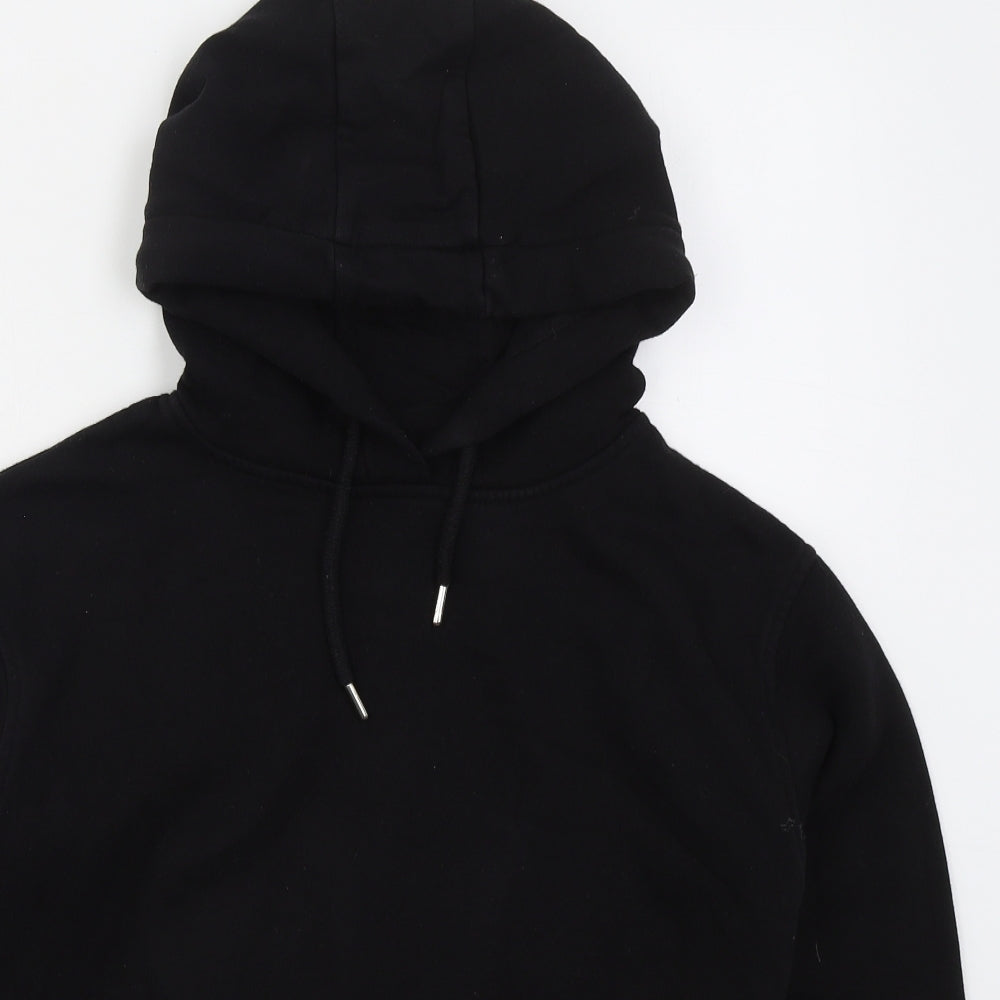 Primark Womens Black  Cotton Pullover Hoodie Size 6  Pullover