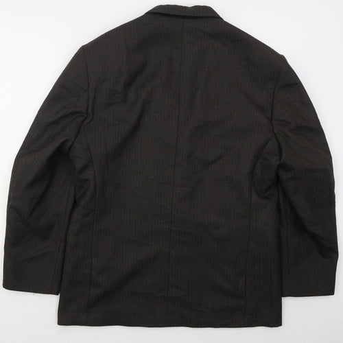 Craft & Barrow Mens Brown  Polyester Jacket Suit Jacket Size 44