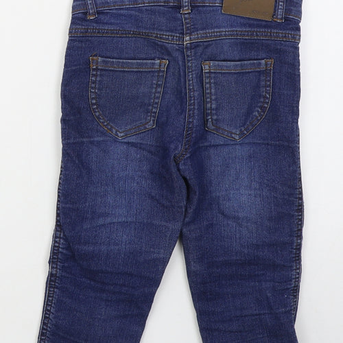 Minnie Minors Girls Blue  Cotton Straight Jeans Size 5 Years  Regular Button