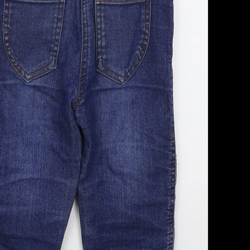 Minnie Minors Girls Blue  Cotton Straight Jeans Size 5 Years  Regular Button