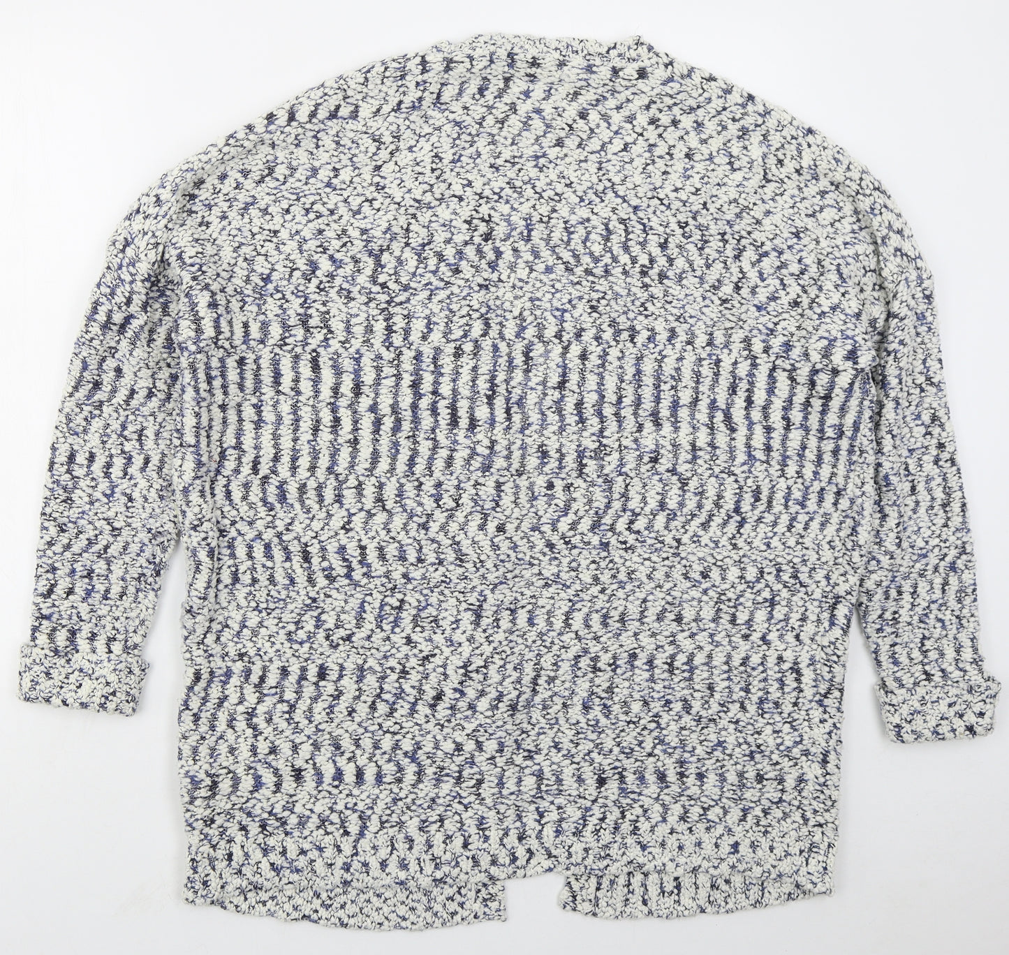Mantaray Womens Blue V-Neck  Polyester Cardigan Jumper Size 16
