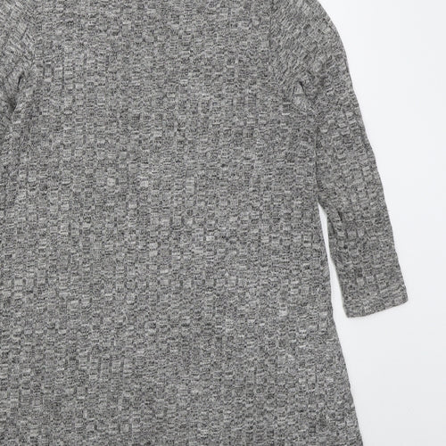 VERO MODA Womens Grey  Viscose Jumper Dress  Size S  Mock Neck Pullover