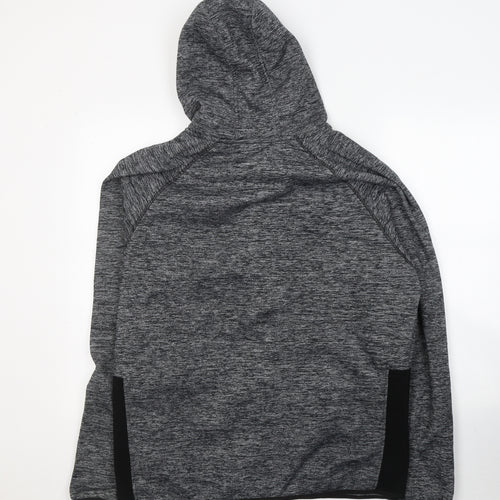 DNM Dissident Mens Grey  Polyester Full Zip Hoodie Size XL