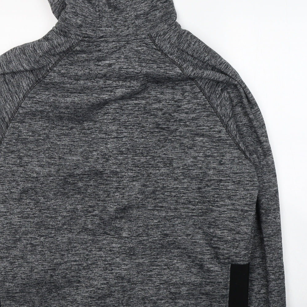 DNM Dissident Mens Grey  Polyester Full Zip Hoodie Size XL