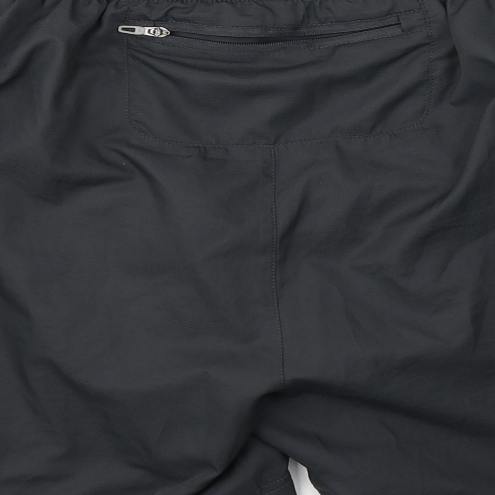Canterbury Mens Grey  Polyester Sweat Shorts Size XL L6 in Regular Tie