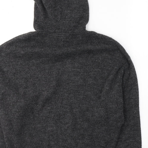 H&M Womens Grey  Acrylic Pullover Hoodie Size S  Pullover