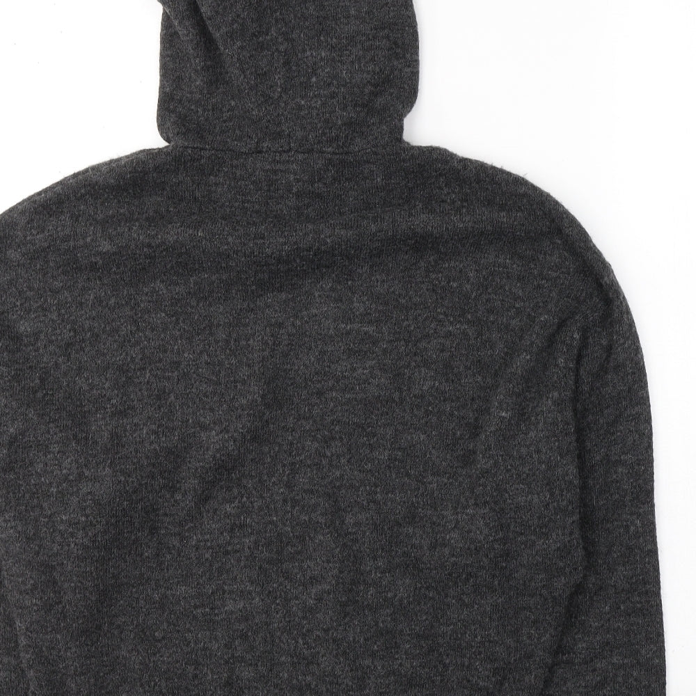 H&M Womens Grey  Acrylic Pullover Hoodie Size S  Pullover