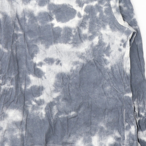 Primark Girls Grey  Cotton Pullover Casual Size 9-10 Years Round Neck Pullover - TIE DYE
