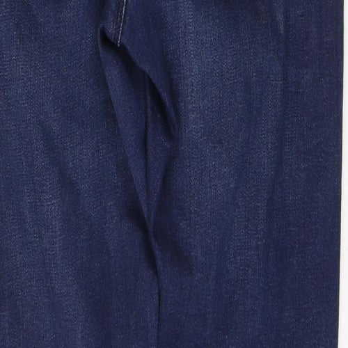 Marks and Spencer Womens Blue  Cotton Jegging Jeans Size 8 L29 in Regular Button