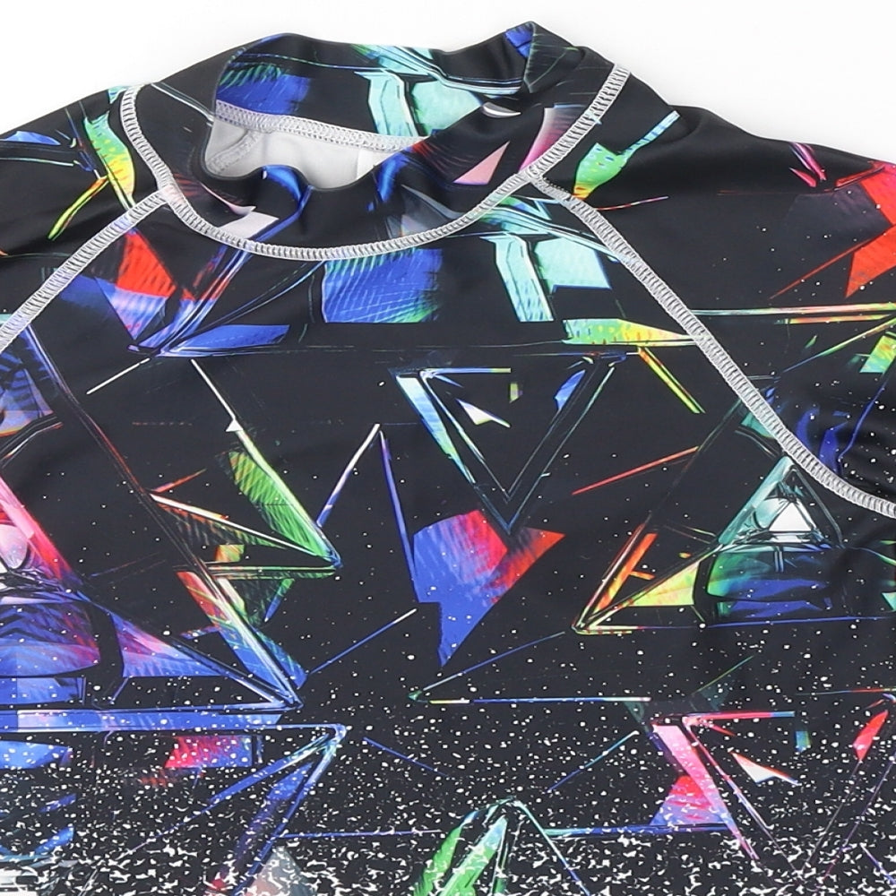 NEXT Boys Multicoloured Geometric Polyester Pullover Casual Size 8 Years Round Neck Pullover - Swim top