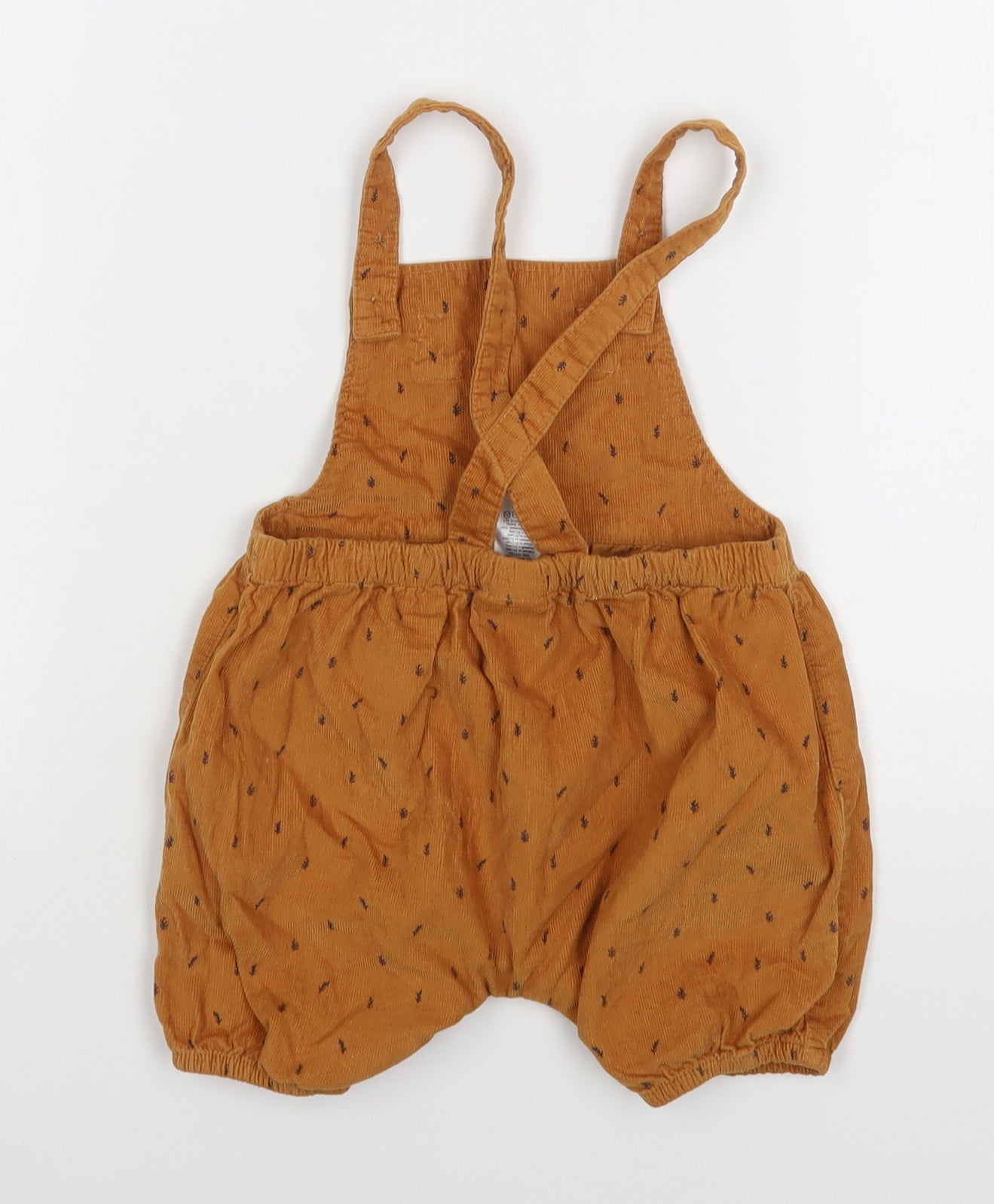 NEXT Girls Brown  Cotton Dungaree One-Piece Size 18-24 Months