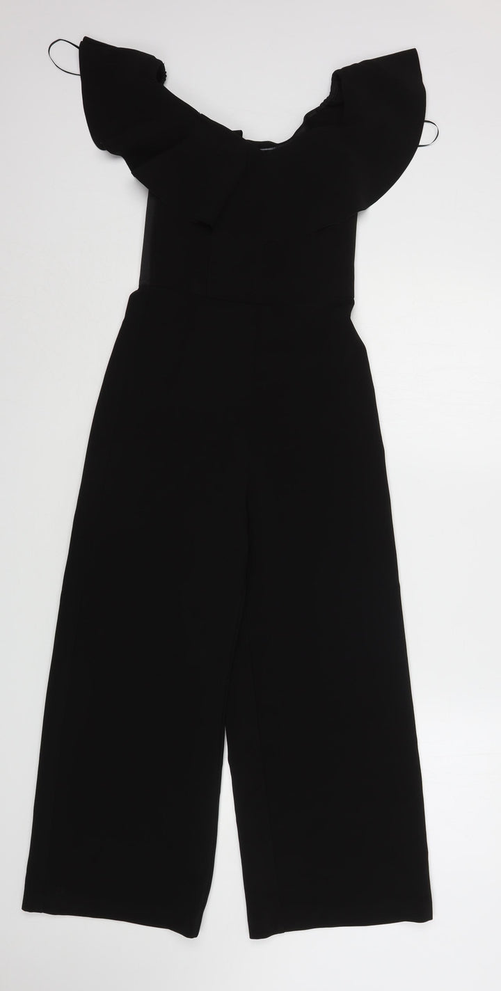 H&M Womens Black Polyester Jumpsuit One-Piece Size 4 L24 in