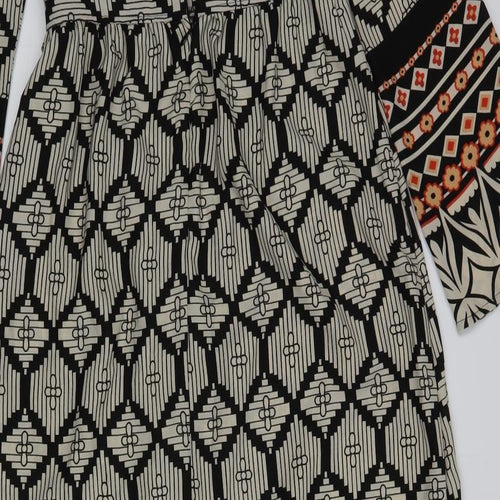 Glamorous Womens Multicoloured Geometric Polyester A-Line  Size XS  Round Neck