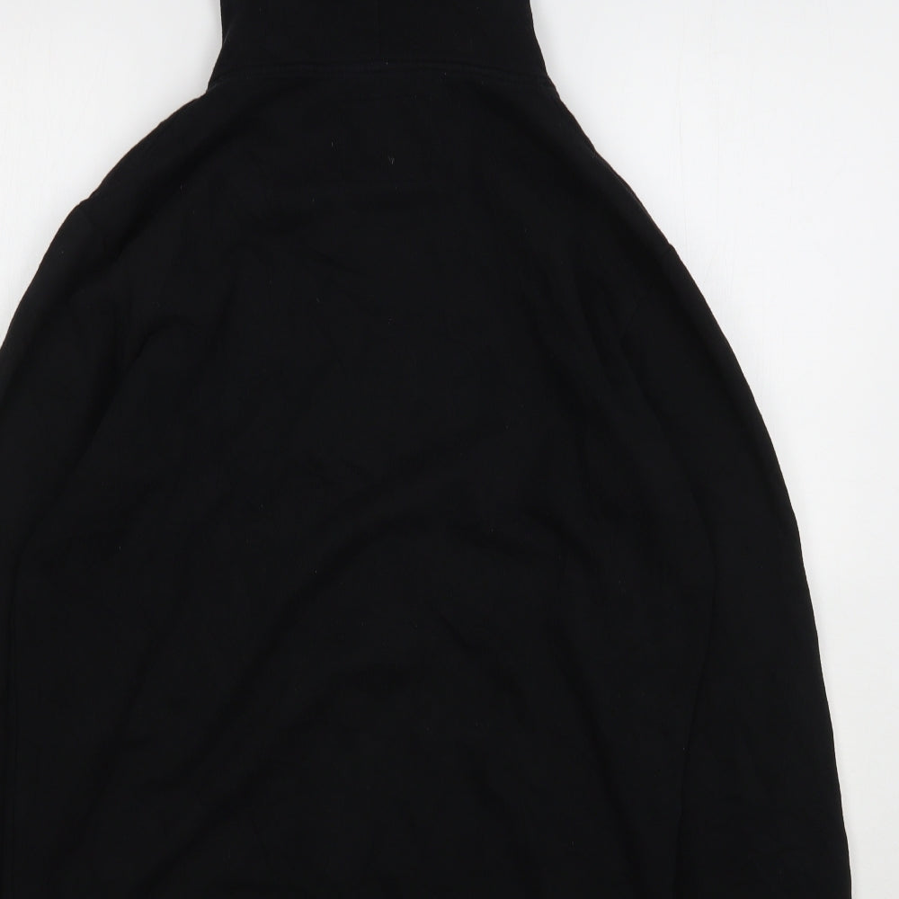 Cedar Wood State Mens Black  Cotton Full Zip Hoodie Size L
