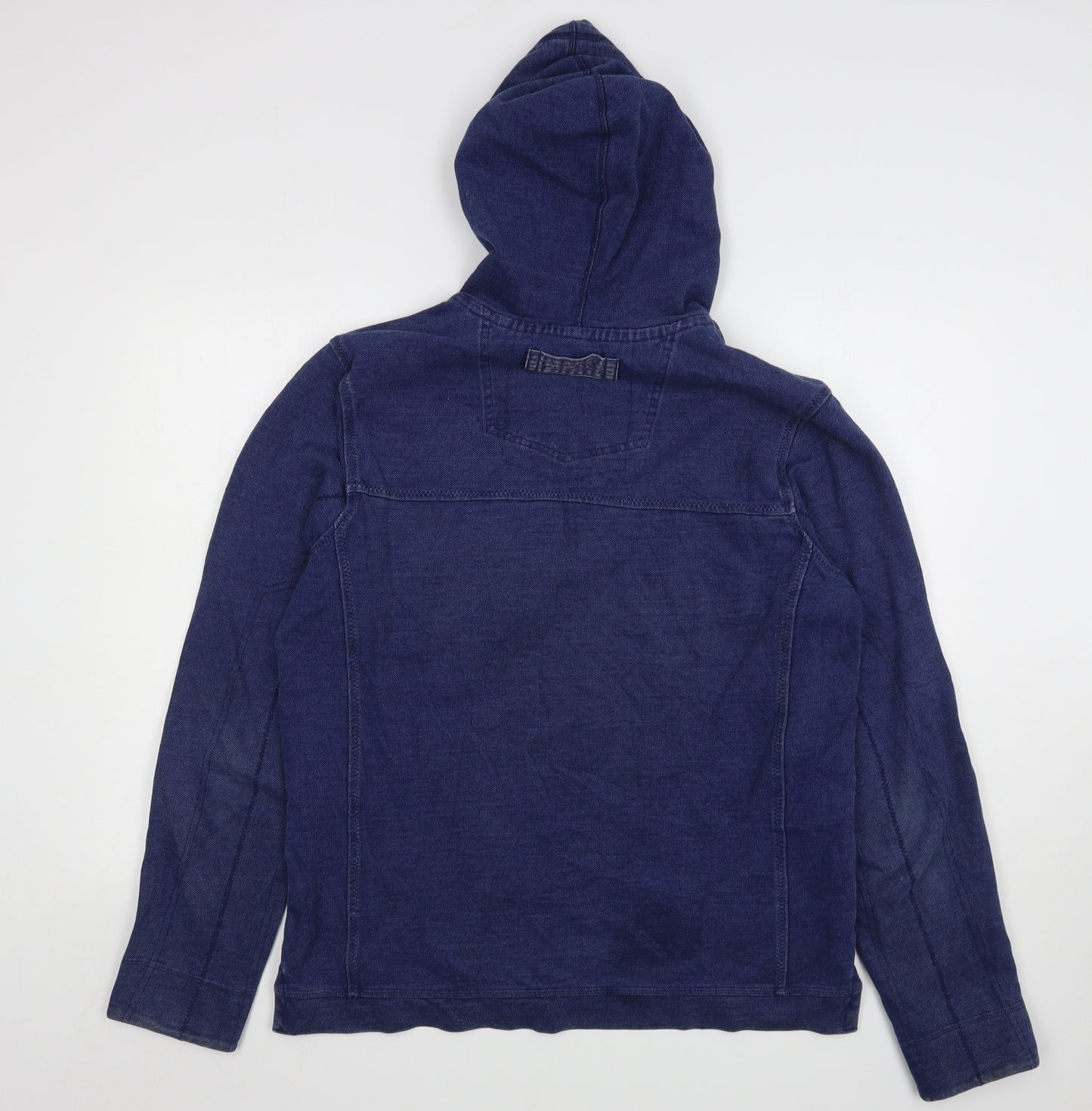 Fat Face Mens Blue  Cotton Pullover Hoodie Size M