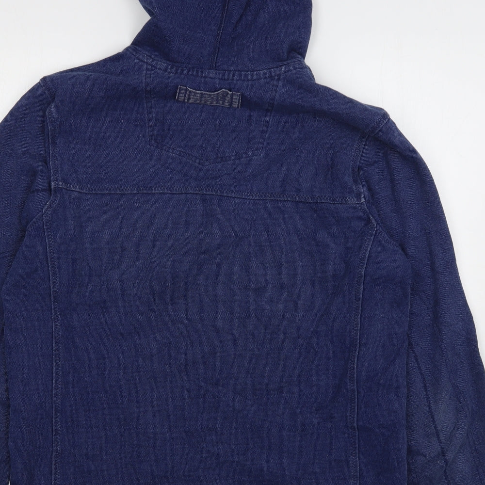 Fat Face Mens Blue  Cotton Pullover Hoodie Size M