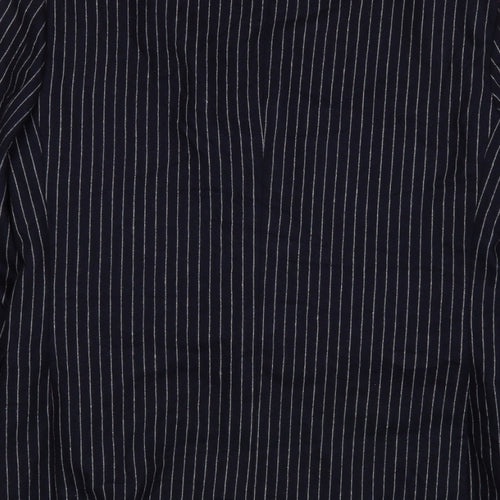 VIP Mens Grey Striped Wool Jacket Suit Jacket Size 42
