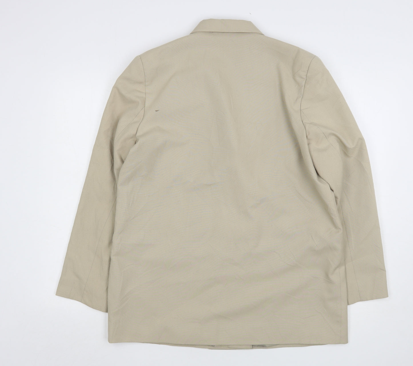 Klass Womens Beige  Polyester Jacket Suit Jacket Size 14