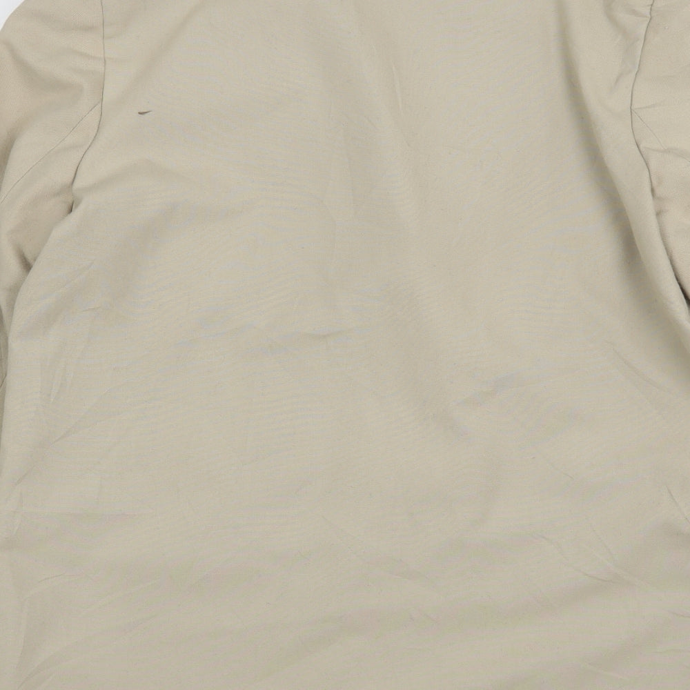 Klass Womens Beige  Polyester Jacket Suit Jacket Size 14