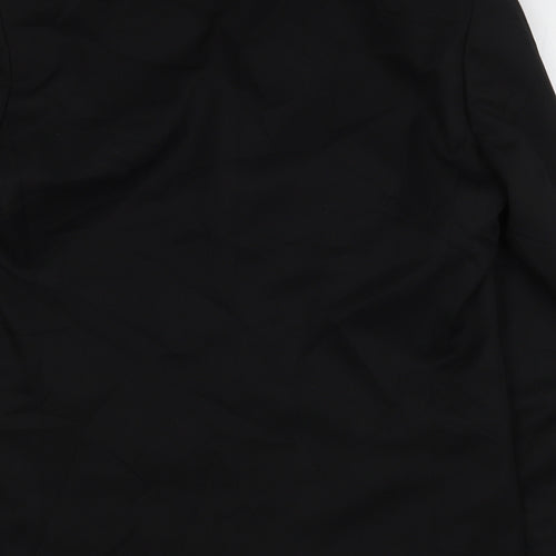 Zantos Mens Black  Polyester Jacket Suit Jacket Size 40