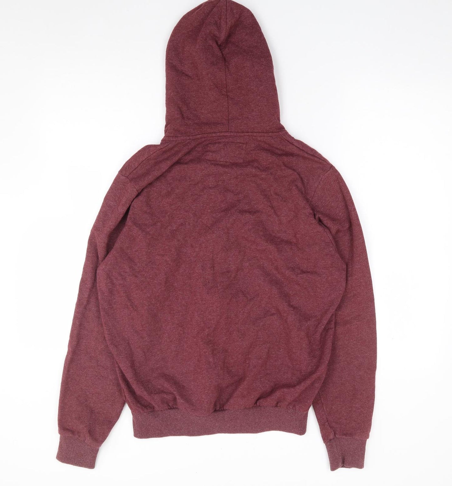 Primark Mens Red  Cotton Full Zip Hoodie Size M