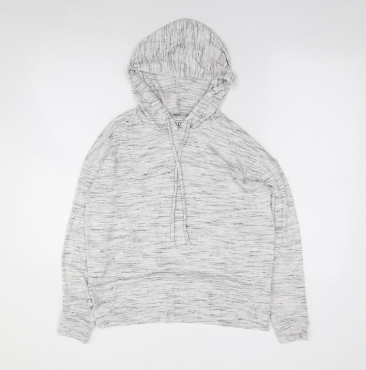 Marks and Spencer Womens Grey  Viscose Pullover Hoodie Size 8  Pullover