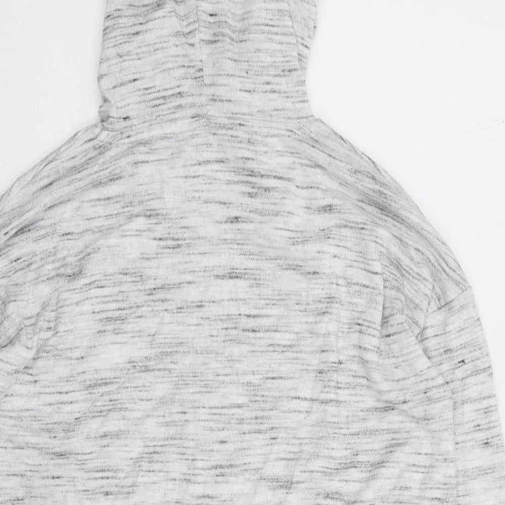 Marks and Spencer Womens Grey  Viscose Pullover Hoodie Size 8  Pullover