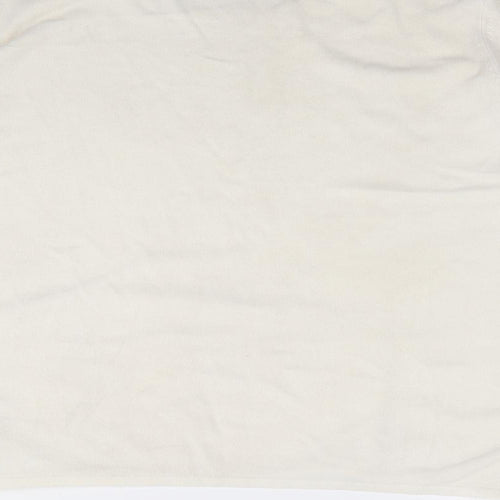 Bonmarché Womens Ivory Round Neck  Acrylic Pullover Jumper Size L