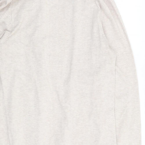 BHS Womens Beige V-Neck  Viscose Cardigan Jumper Size 12