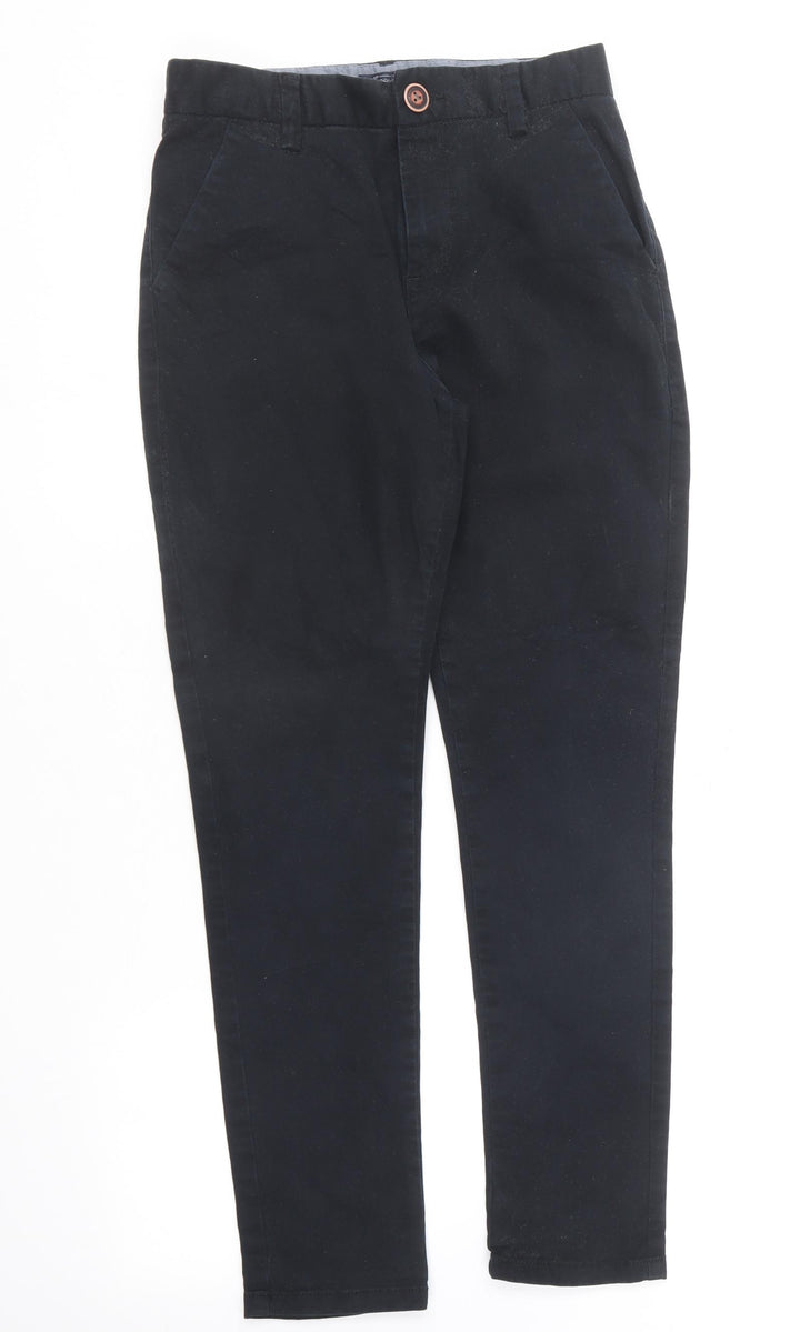 NEXT Girls Blue  Cotton Chino Trousers Size 12 Years  Regular