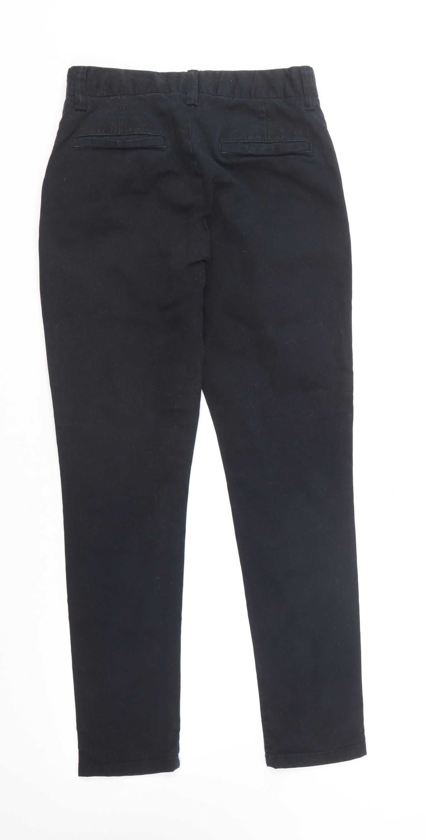 NEXT Girls Blue  Cotton Chino Trousers Size 12 Years  Regular