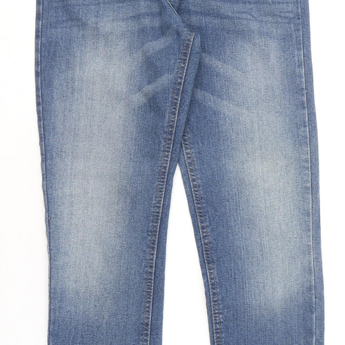 Denim & Co. Girls Blue  Cotton Skinny Jeans Size 10-11 Years  Regular