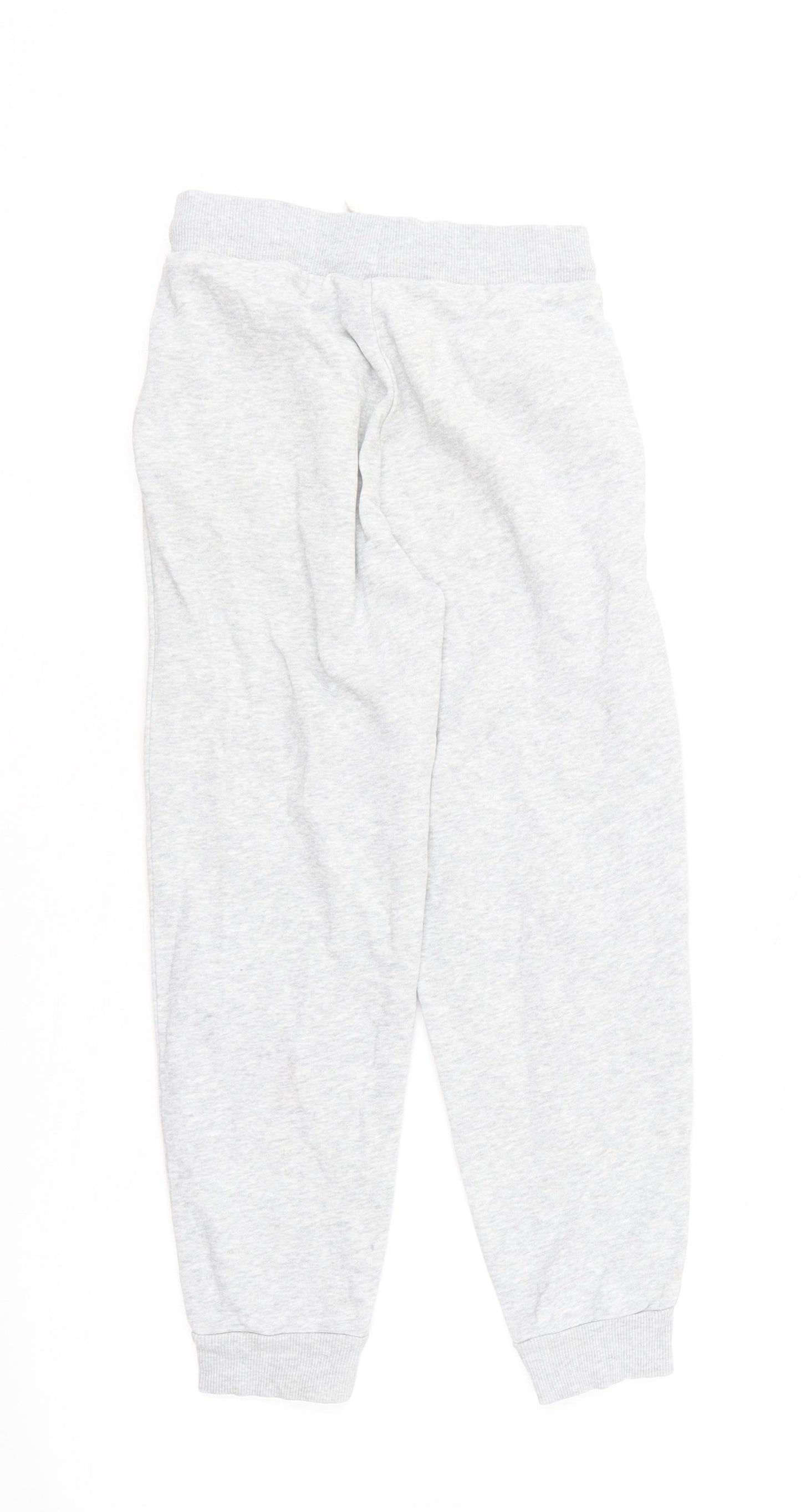 Marks and Spencer Boys Grey  Cotton Jogger Trousers Size 7-8 Years  Regular