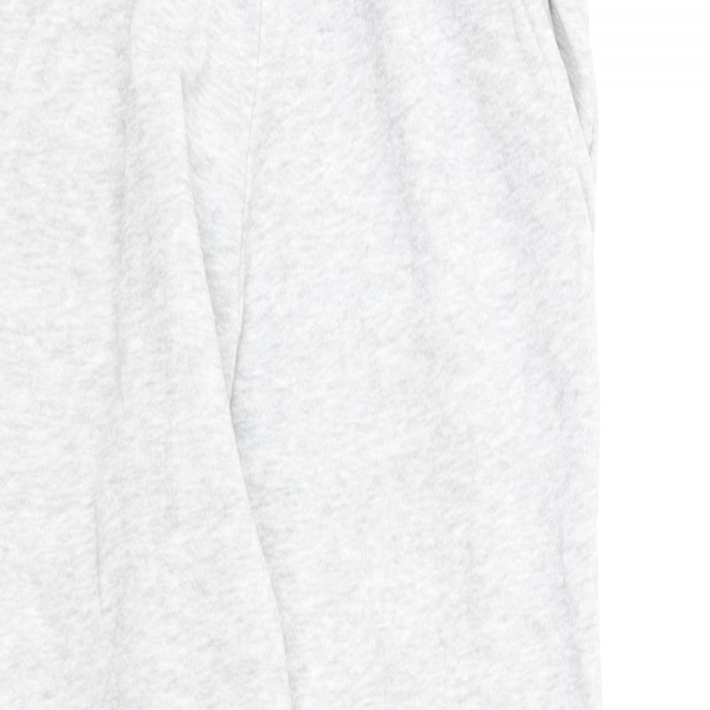 Marks and Spencer Boys Grey  Cotton Jogger Trousers Size 7-8 Years  Regular