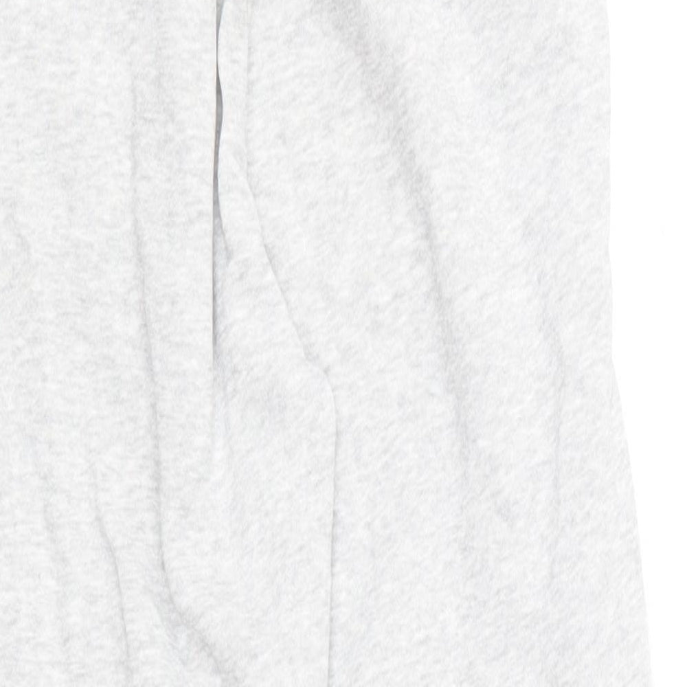 Marks and Spencer Boys Grey  Cotton Jogger Trousers Size 7-8 Years  Regular