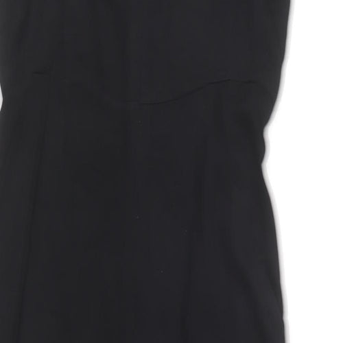 New Look Womens Black  Viscose Jumpsuit One-Piece Size 10