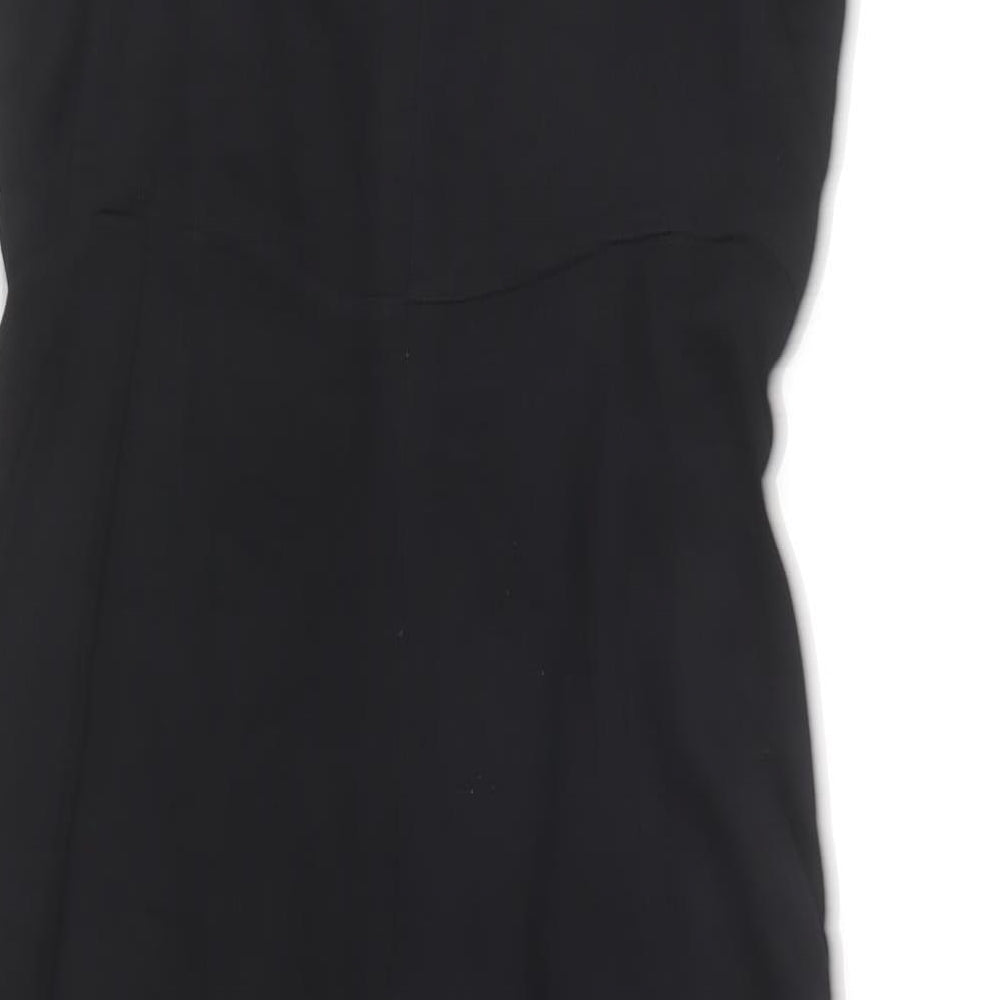New Look Womens Black  Viscose Jumpsuit One-Piece Size 10