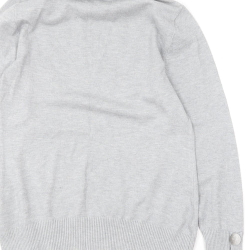 Savida Womens Grey Roll Neck  Viscose Pullover Jumper Size S