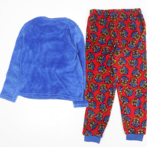 Primark Boys Blue Geometric Polyester  Pyjama Set Size 6-7 Years   - Paw Patrol