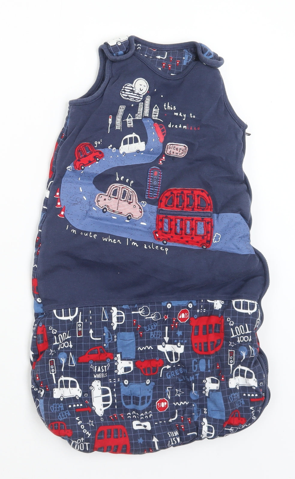 George Boys Multicoloured Geometric Cotton Babygrow One-Piece Size 0-3 Months  Snap - Baby sleep bag 0-6 Months