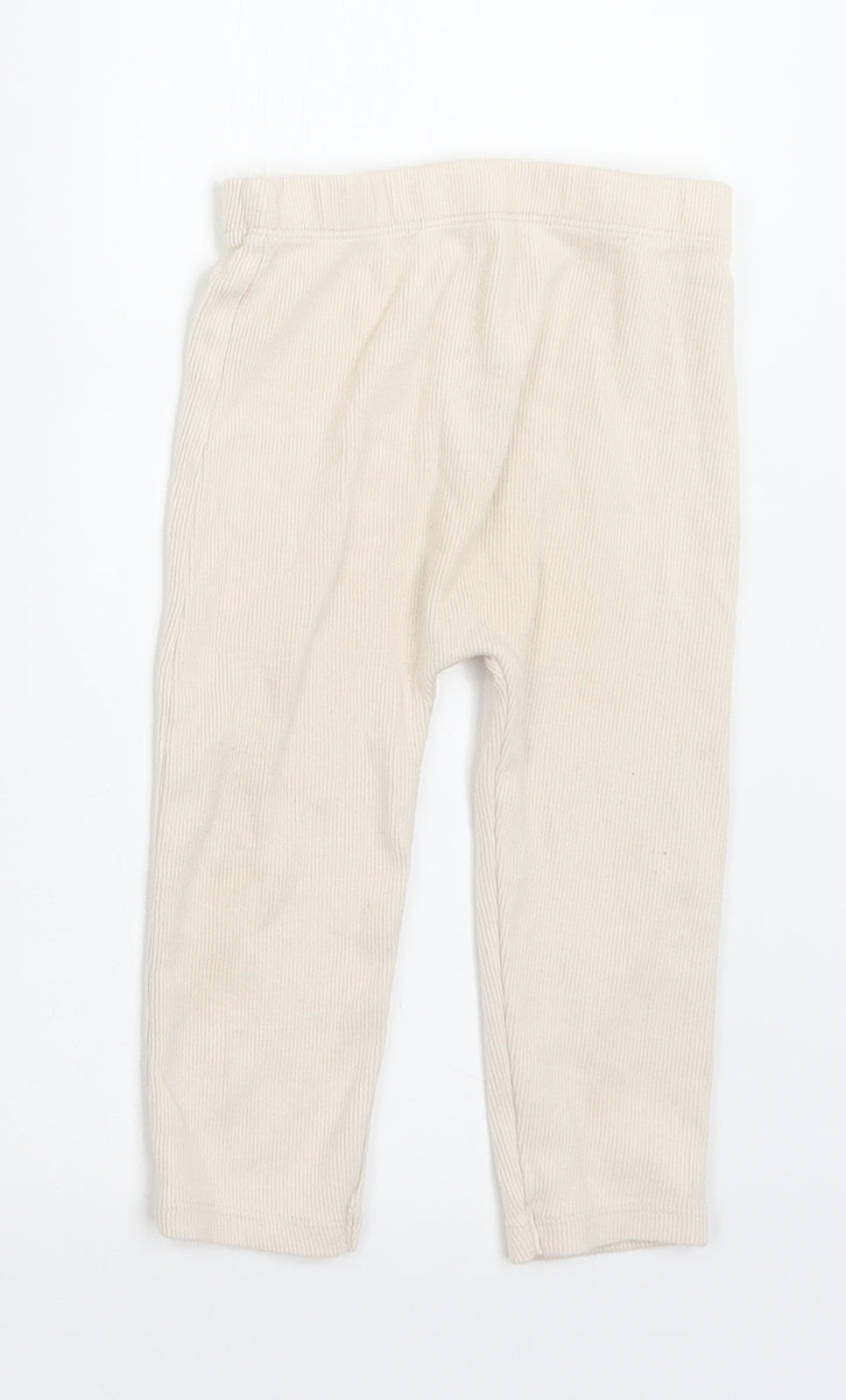 George Girls Ivory  Cotton Jogger Leggings Size 12-18 Months