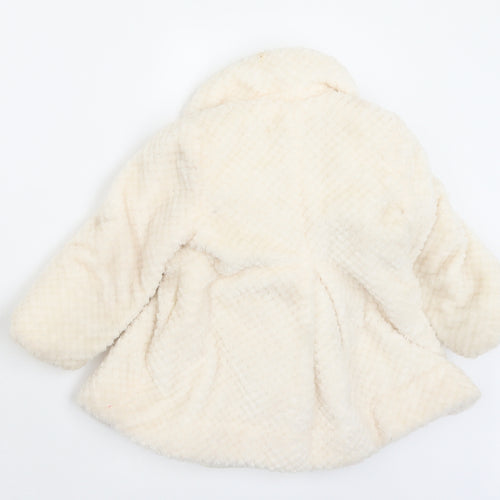 Miranda Girls Ivory   Pea Coat Coat Size 2 Years  Button
