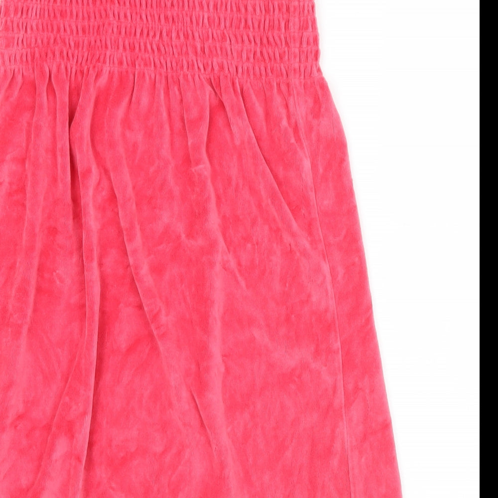 Ocean Clubs Womens Pink  Cotton Jersey T-Shirt Size 8 Off the Shoulder - 8-10