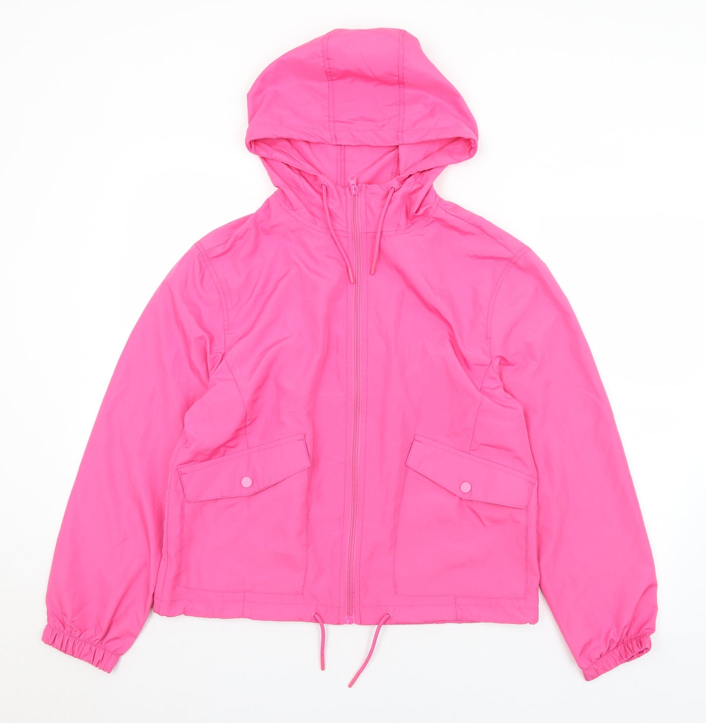 Primark Womens Pink   Windbreaker Jacket Size 6  Zip - 6-8