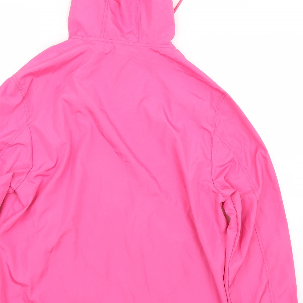 Primark Womens Pink   Windbreaker Jacket Size 6  Zip - 6-8