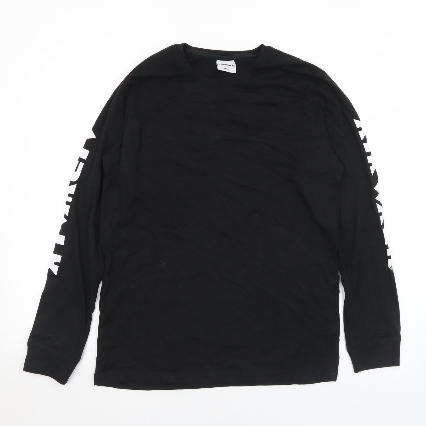 AIRWALK Mens Black  Cotton Pullover Sweatshirt Size L   - Airwalk