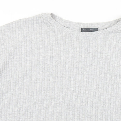 Primark Womens Grey Round Neck  Polyester Pullover Jumper Size 18   - 18-20